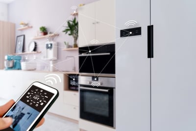 smart phone connected to smart home